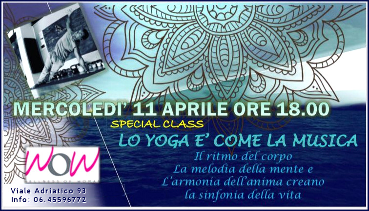 Special Open Class: “Lo Yoga è come la musica” con Franco Comoda